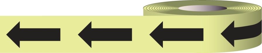 2 inch Glow-in-the-Dark Arrow Tape 15S931