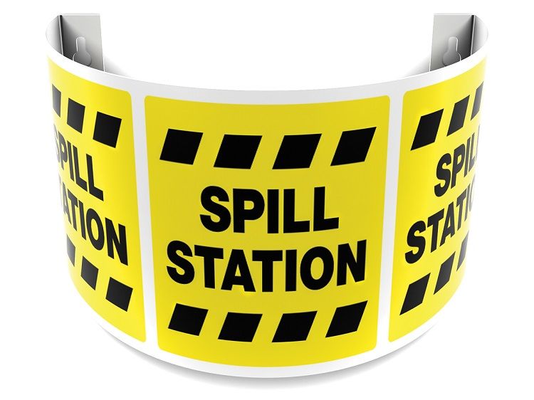 Spill Station 180D Projection Sign 40SPS139