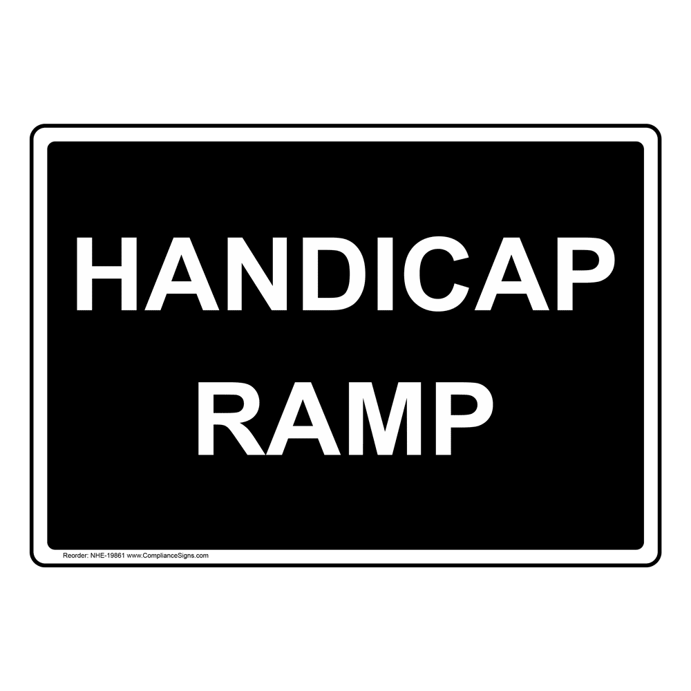Printable Reserved Handicap Seating