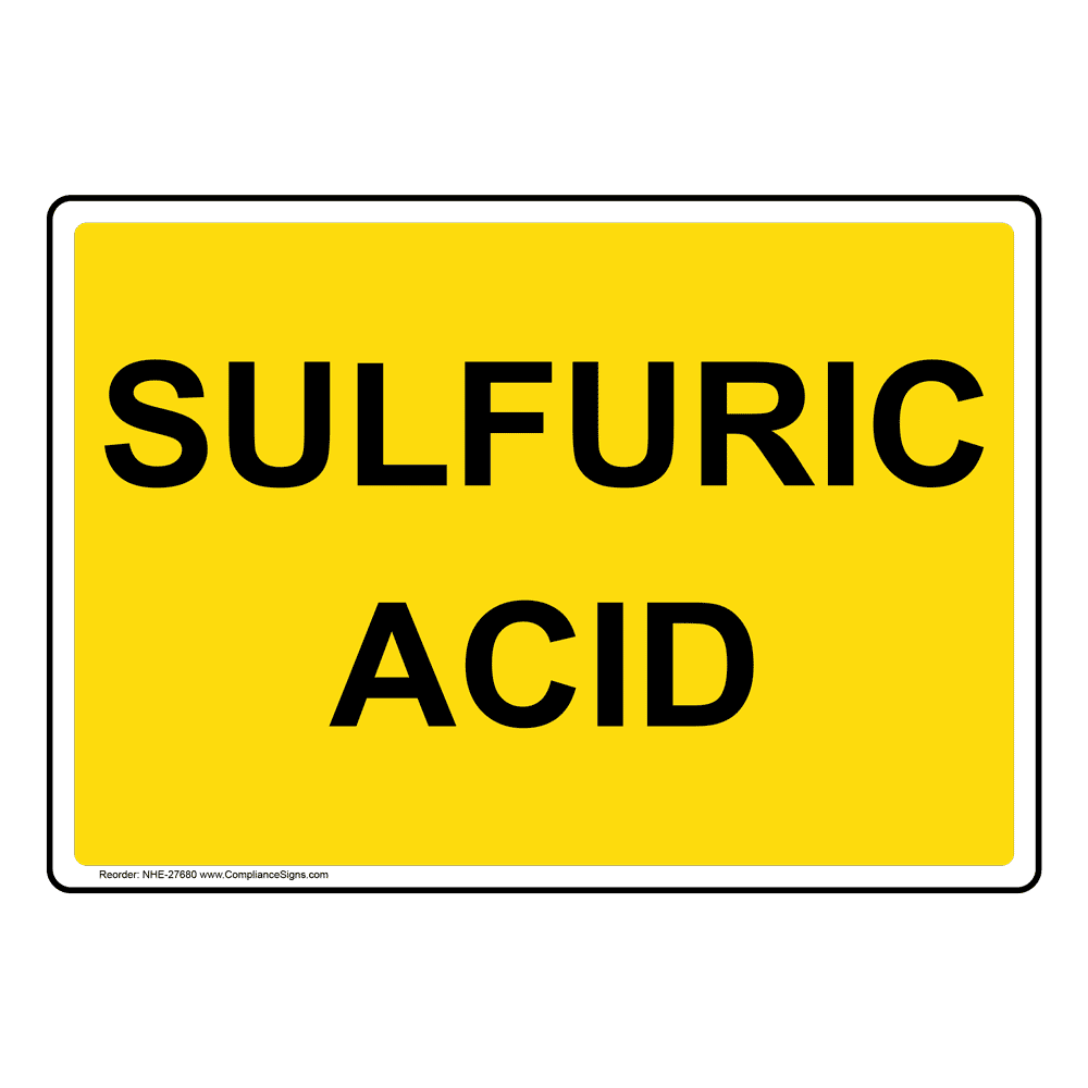 Portrait Lead Acid Batteries Sign NHEP27679 Hazmat Acid