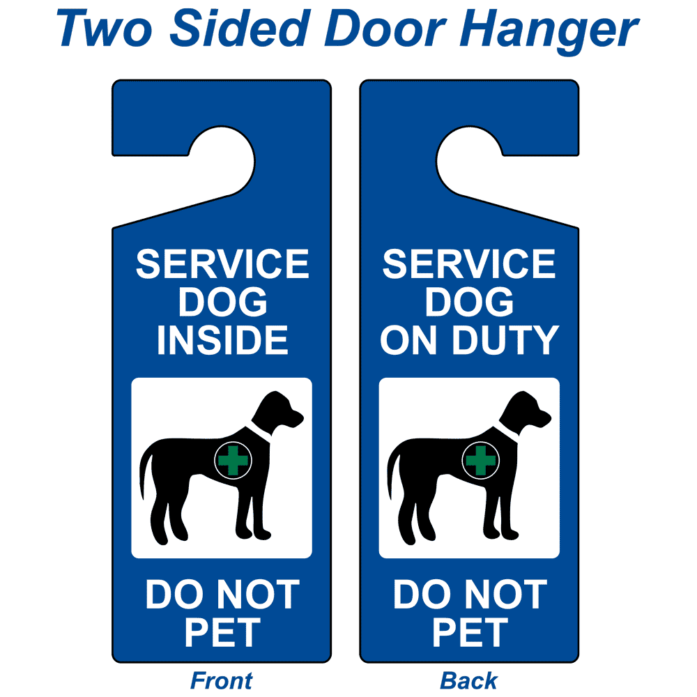 ADA Service Dog Inside Do Not Pet Sign NHE18036 Handicap Assistance