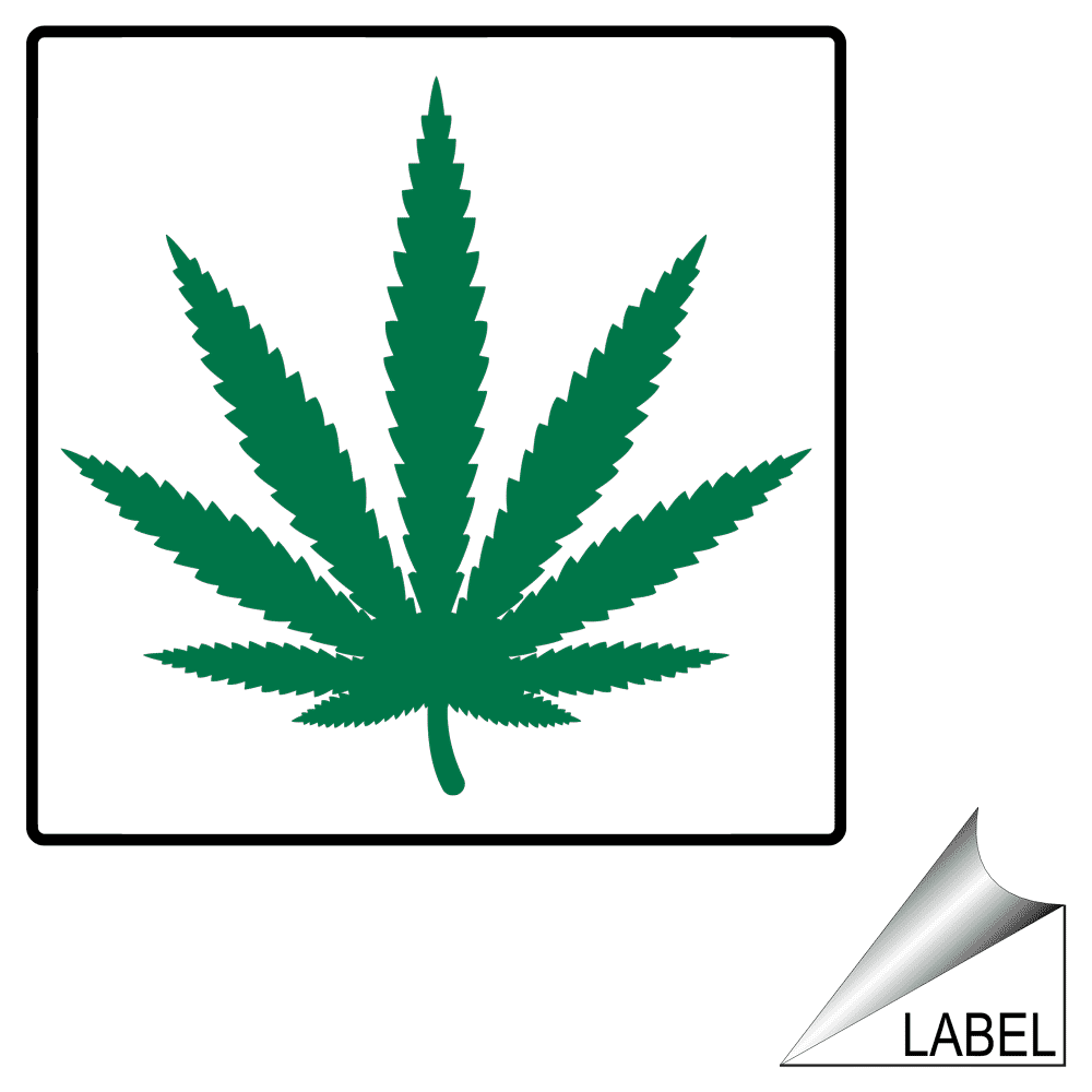 Pictogram Marijuana Label LABEL_SYM_1339