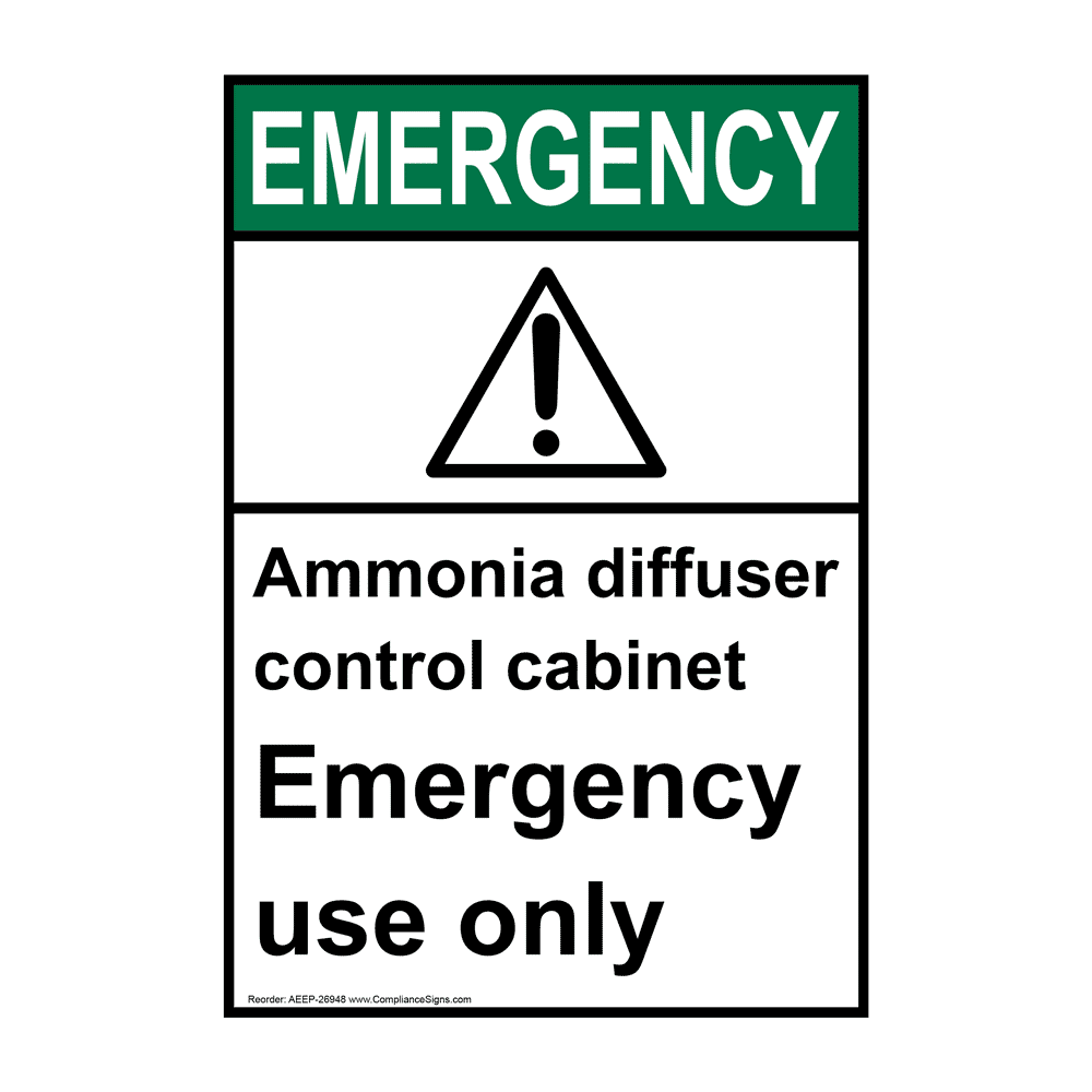 Danger Ammonia Signs
