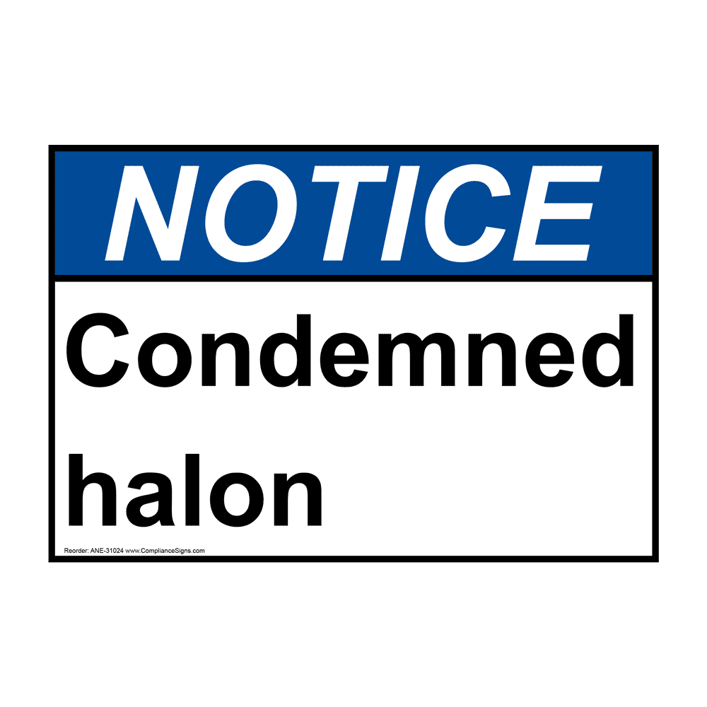 ANSI Condemned Extinguishers Sign ANE-31022