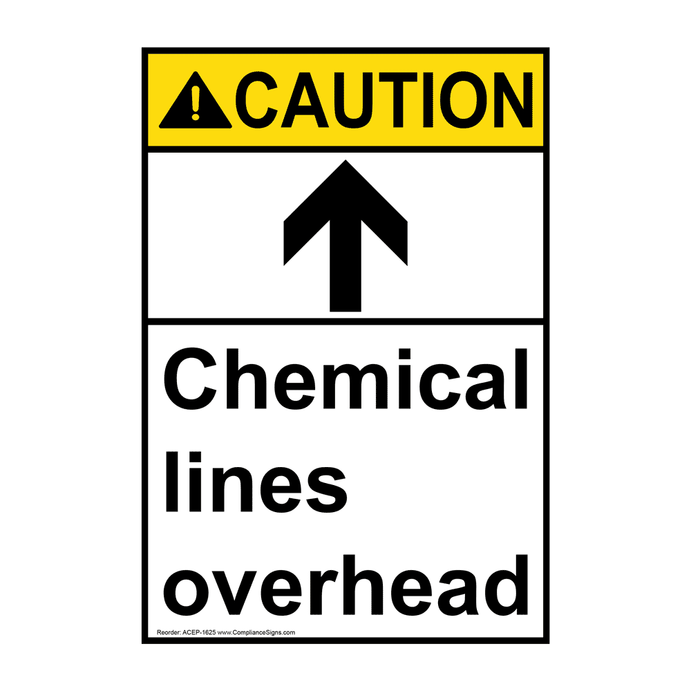 Portrait ANSI DANGER Caustic Soda Sign ADEP1590 Hazmat Caustic