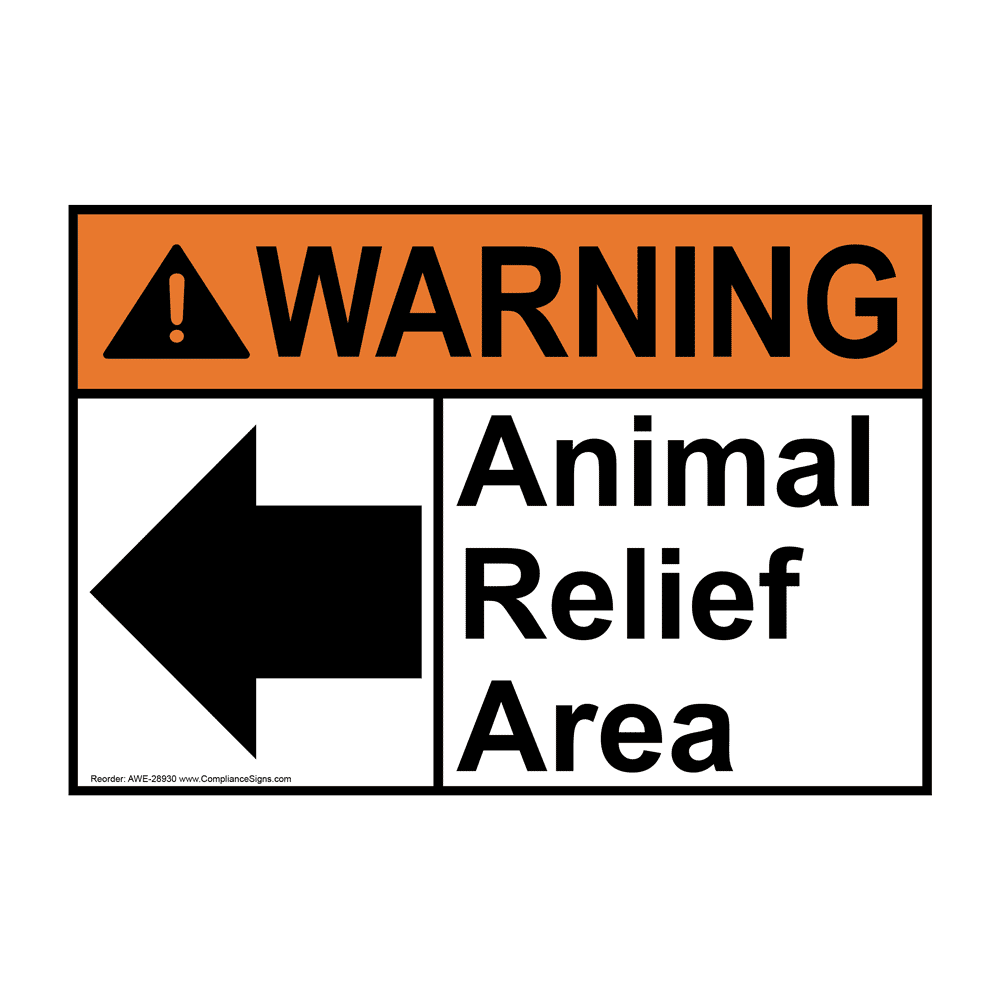 ANSI NOTICE No Animals Allowed Sign ANE-8297 Pets / Pet Waste
