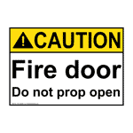 ANSI Fire Door Do Not Prop Open Sign ACE-28485
