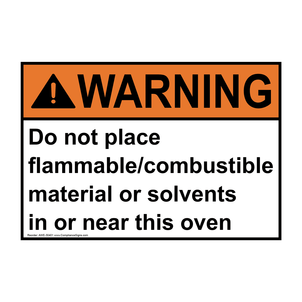 ANSI Do Not Place Material Sign AWE30401