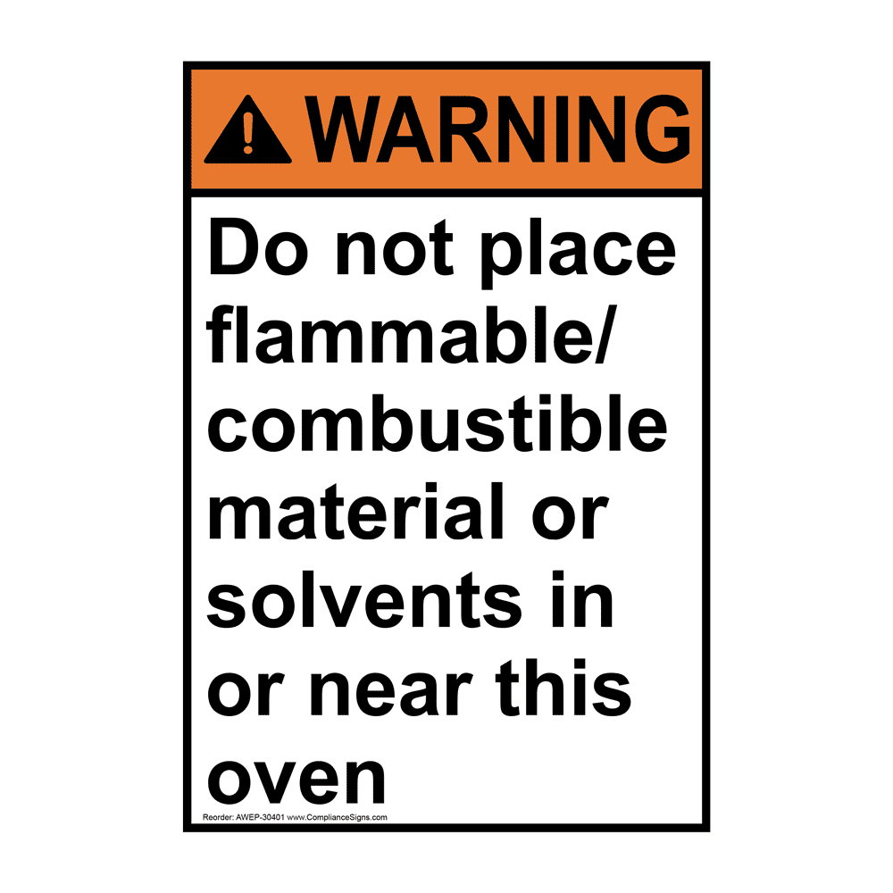 ANSI Do Not Place Material Sign AWE30401
