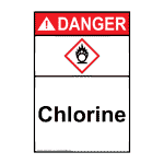 Chemical - Chlorine SDS Signs and Labels