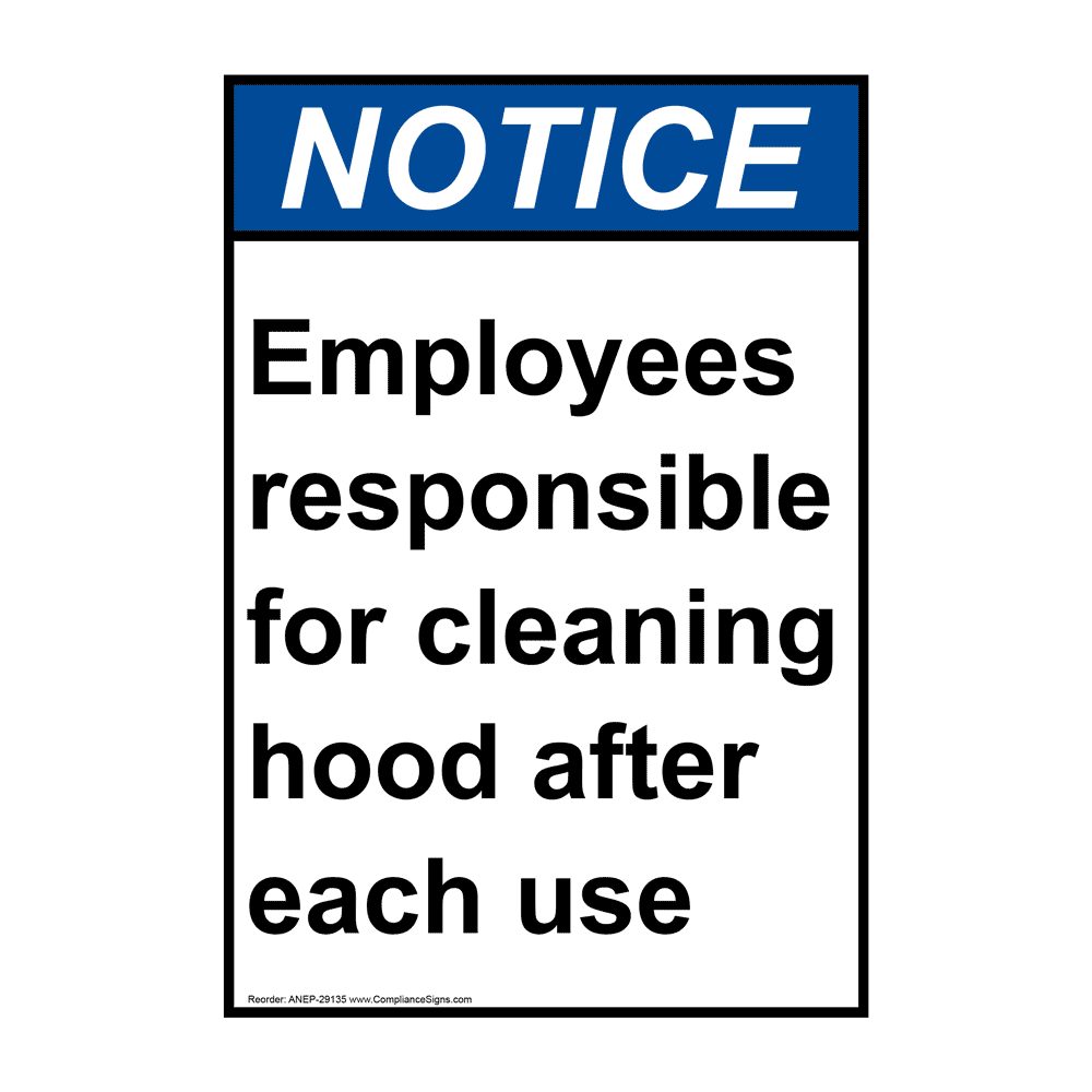 Portrait ANSI 15 Minute Breaks Sign ANEP31869