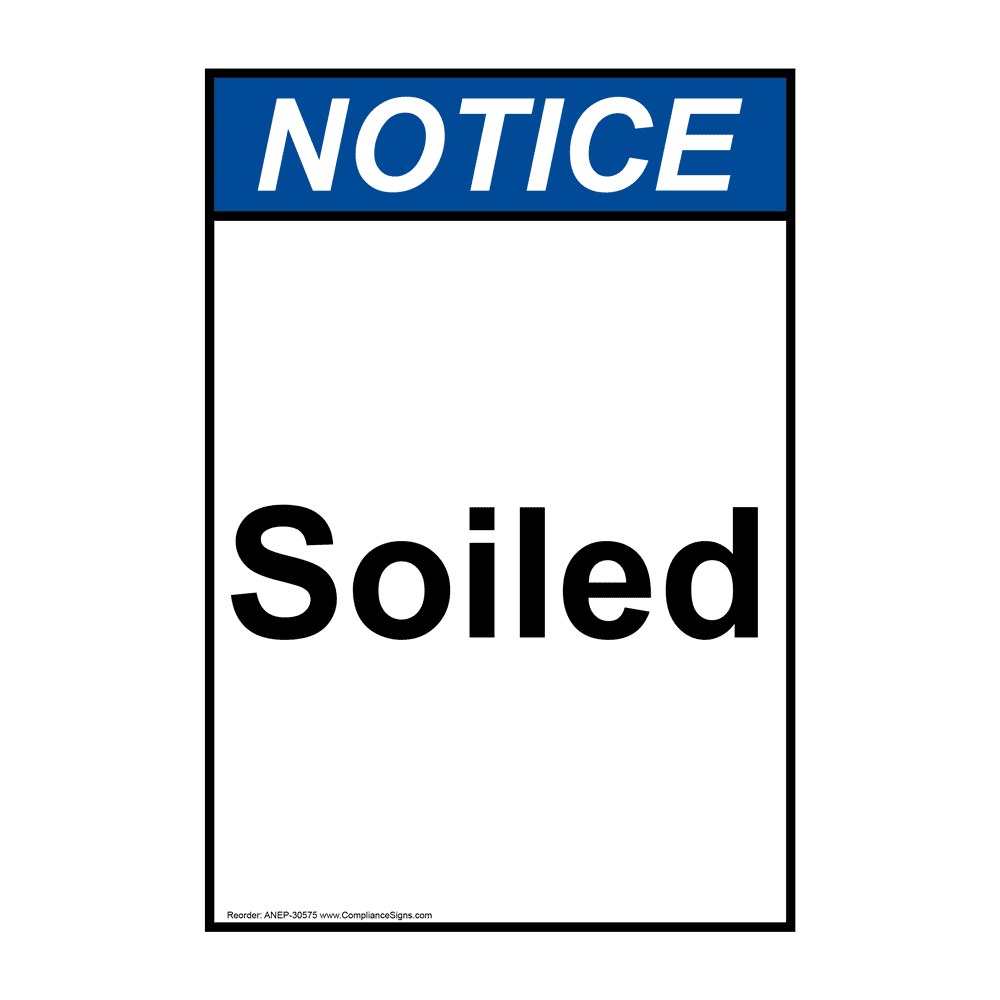 Portrait Soiled Linen Sign NHEP30577