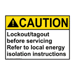 Industrial Notices - ANSI Lockout Tagout