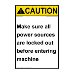 Industrial Notices - ANSI Lockout Tagout