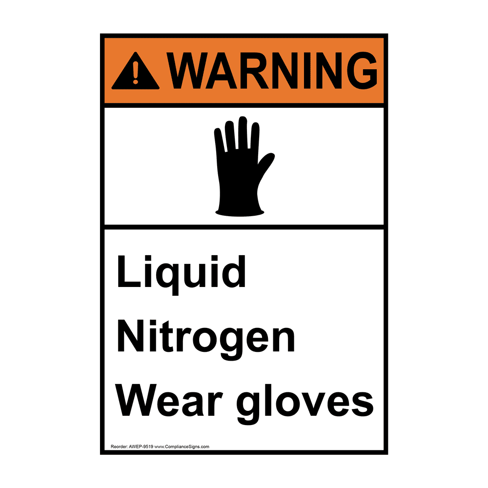 Nitrogen Gas Label