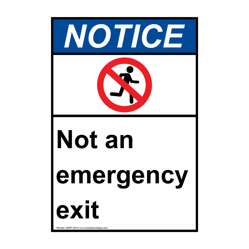 Not An Emergency Exit – When an exit is not an exit – ZMXD