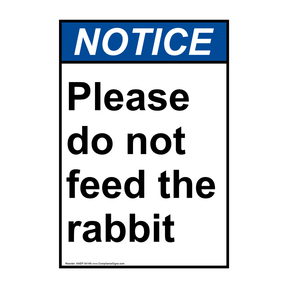 Portrait ANSI Please Do Not Feed The Fish They Sign ANEP-34146