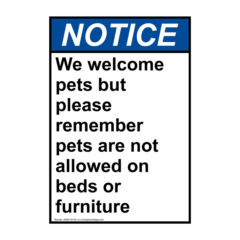 Portrait ANSI Working Dogs On Premises Sign With Symbol ANEP34160