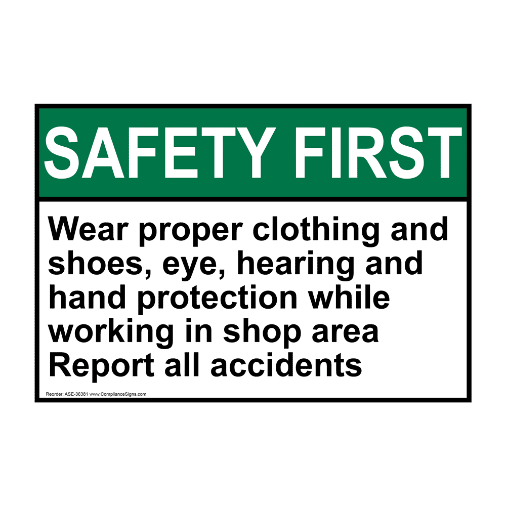 ANSI CAUTION Fall Protection Required Sign ACE3000 Safety Harness