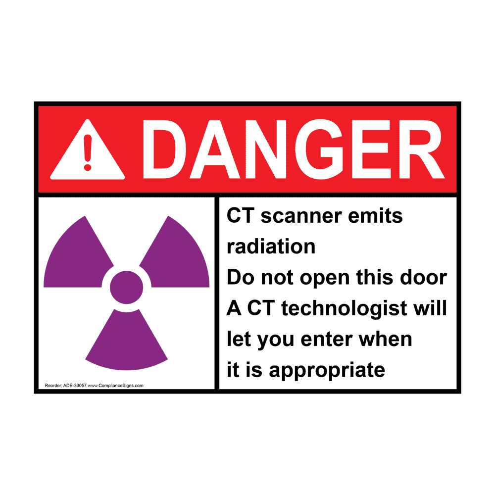ANSI CAUTION Naturally Occurring Radioactive Material Sign ACE8273