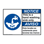 Handwashing - Handwashing Only Sink Signs and Labels