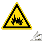 Arc Flash Symbol Label LABEL-TRIANGLE-37-b Electrical