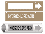 ASME A13.1 Hydrochloric Acid Pipe Marking Stencil PIPE-23720-STENCIL