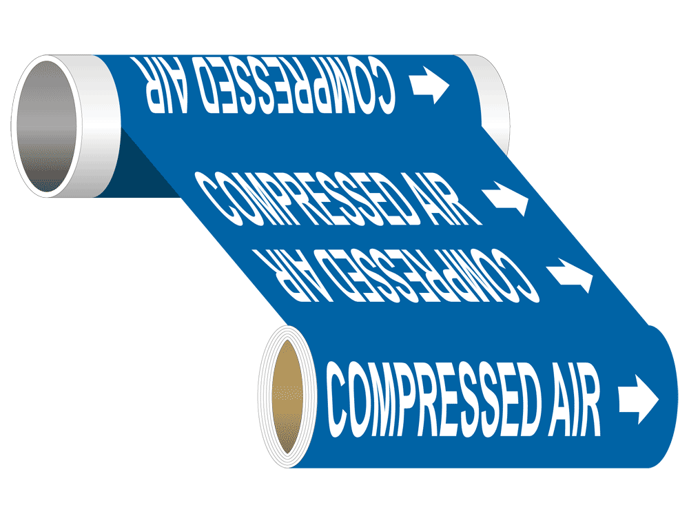 ASME A13.1 Compressed Air Pipe Marking Stencil PIPE23240STENCIL