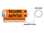 ASME A13.1 Naphtha Plastic Pipe Wrap PIPE-23910-WRAP-BLKonORNG
