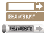ASME A13.1 Reheat Water Supply Pipe Marking Stencil PIPE-24100-STENCIL