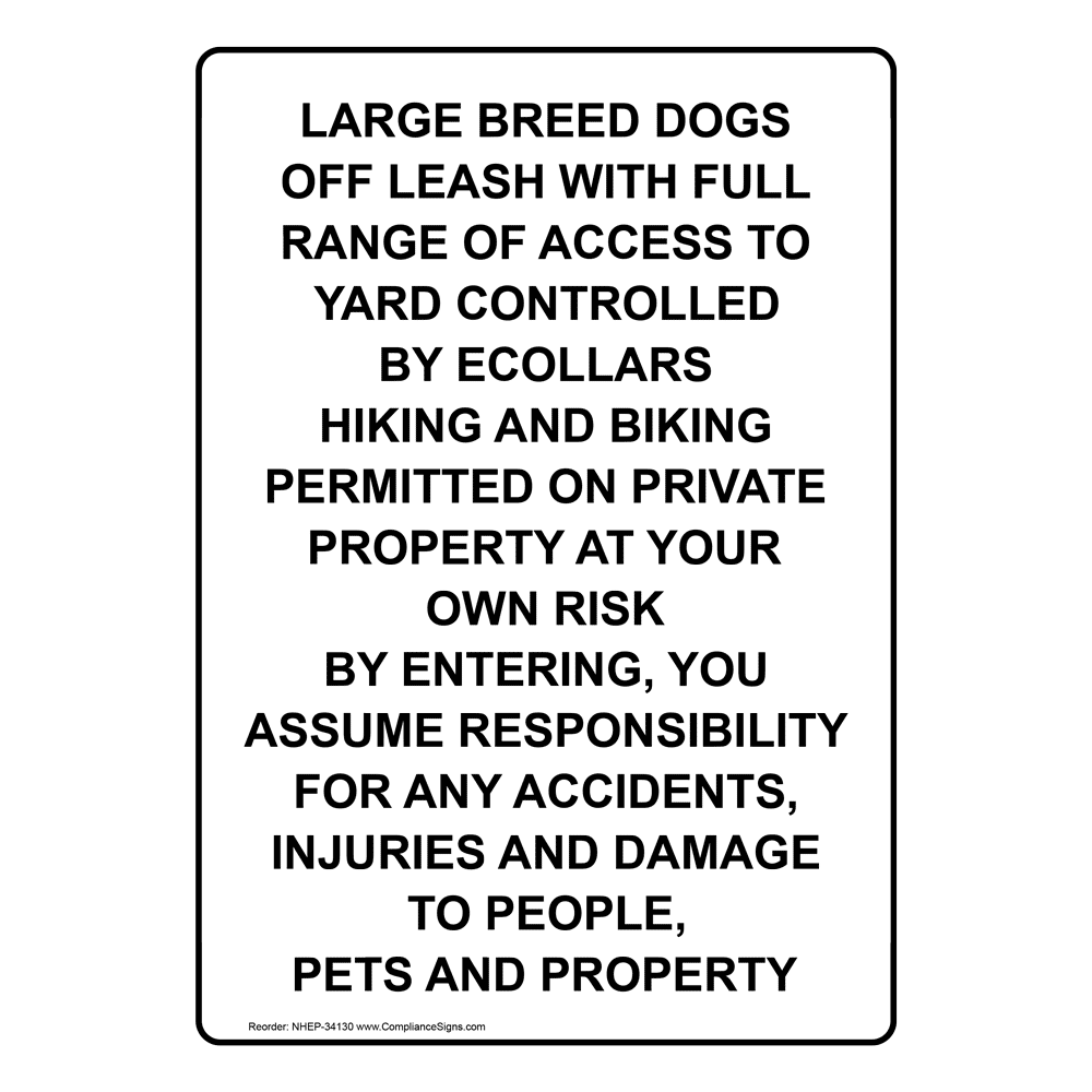 Large Breed Dogs Off Leash With Full Range Of Sign NHE34130