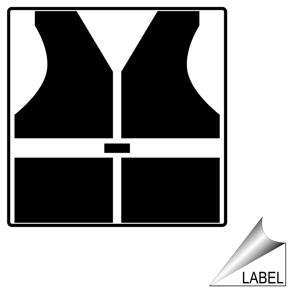 Life Jacket Symbol Label LABELSYM66d Boating / Marine / Fishing