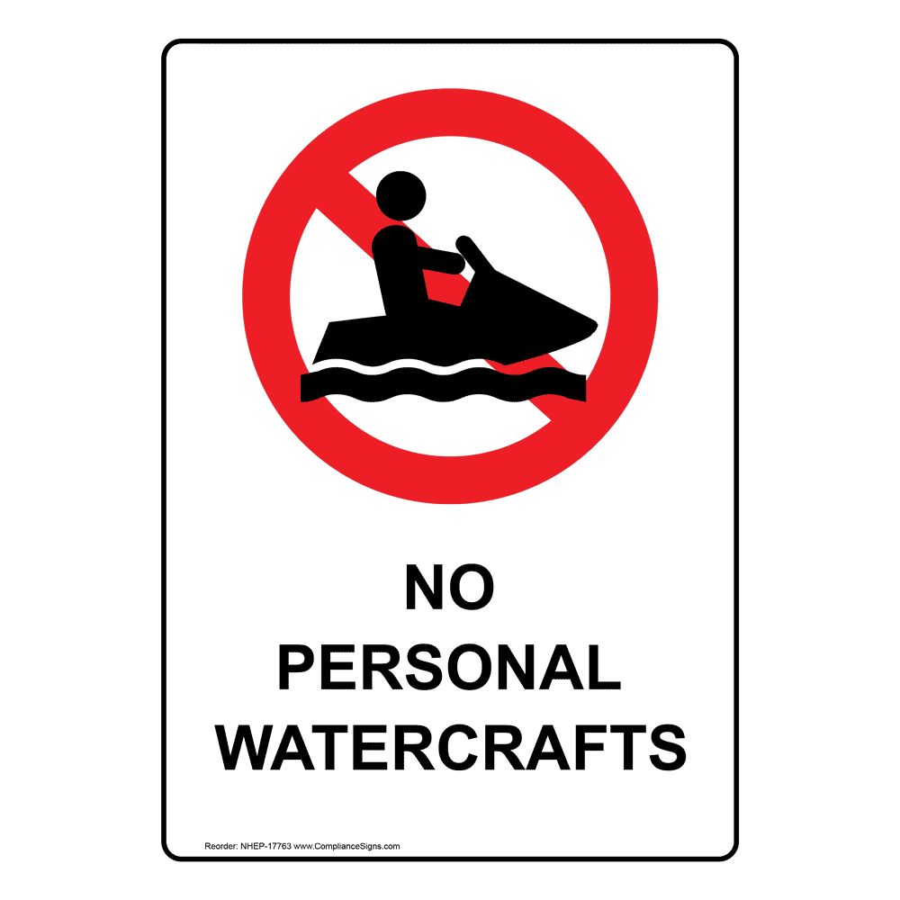 Portrait Life Jacket Required Sign With Symbol NHEP17177