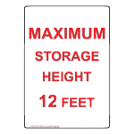 Industrial Notices - Maximum Load Capacity Signs and Labels