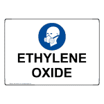 Ethylene Oxide Sign With Symbol NHE-38436