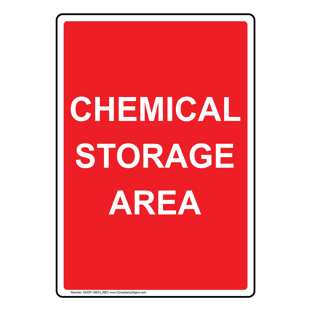 Chemical Storage Area Sign