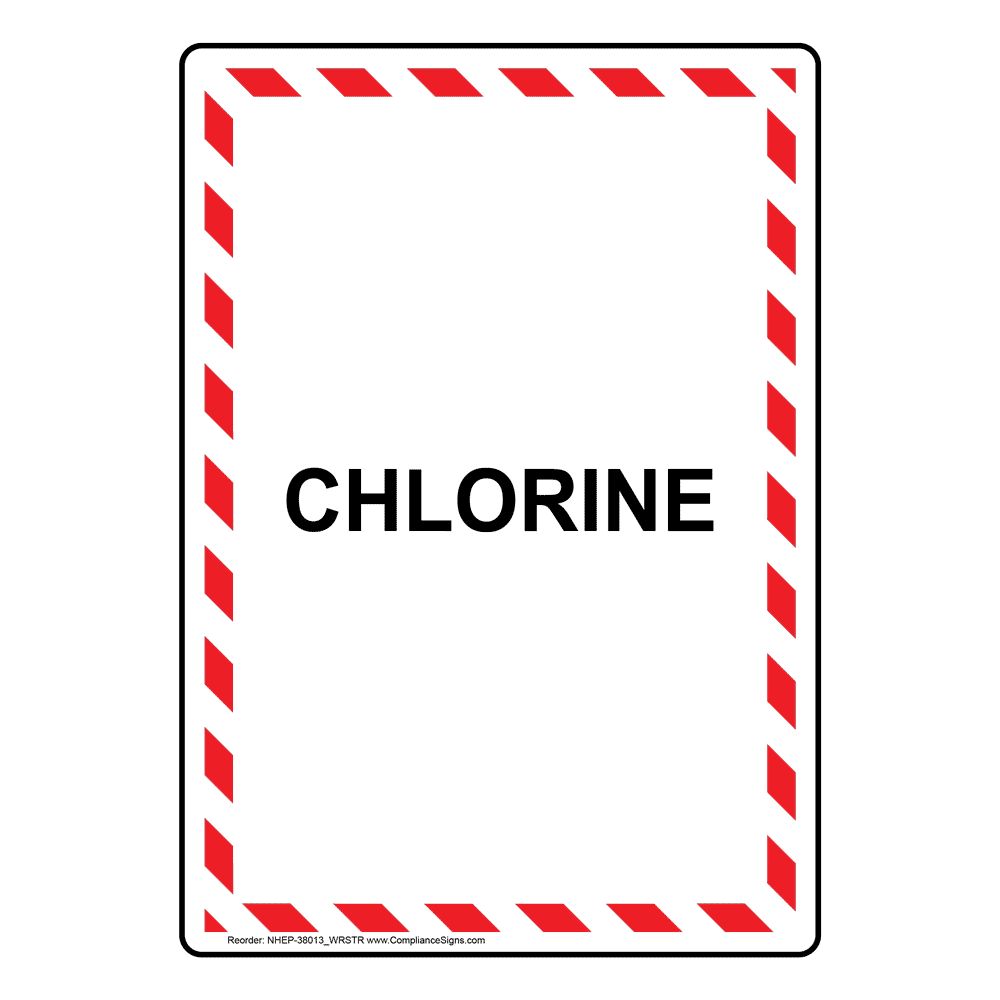 Portrait Chlorine Sign NHEP38013_WRSTR