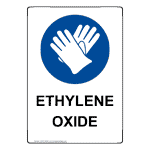 Portrait Ethylene Oxide Sign With Symbol NHEP-38464