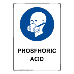 Portrait Phosphoric Acid Sign With Symbol NHEP-38649