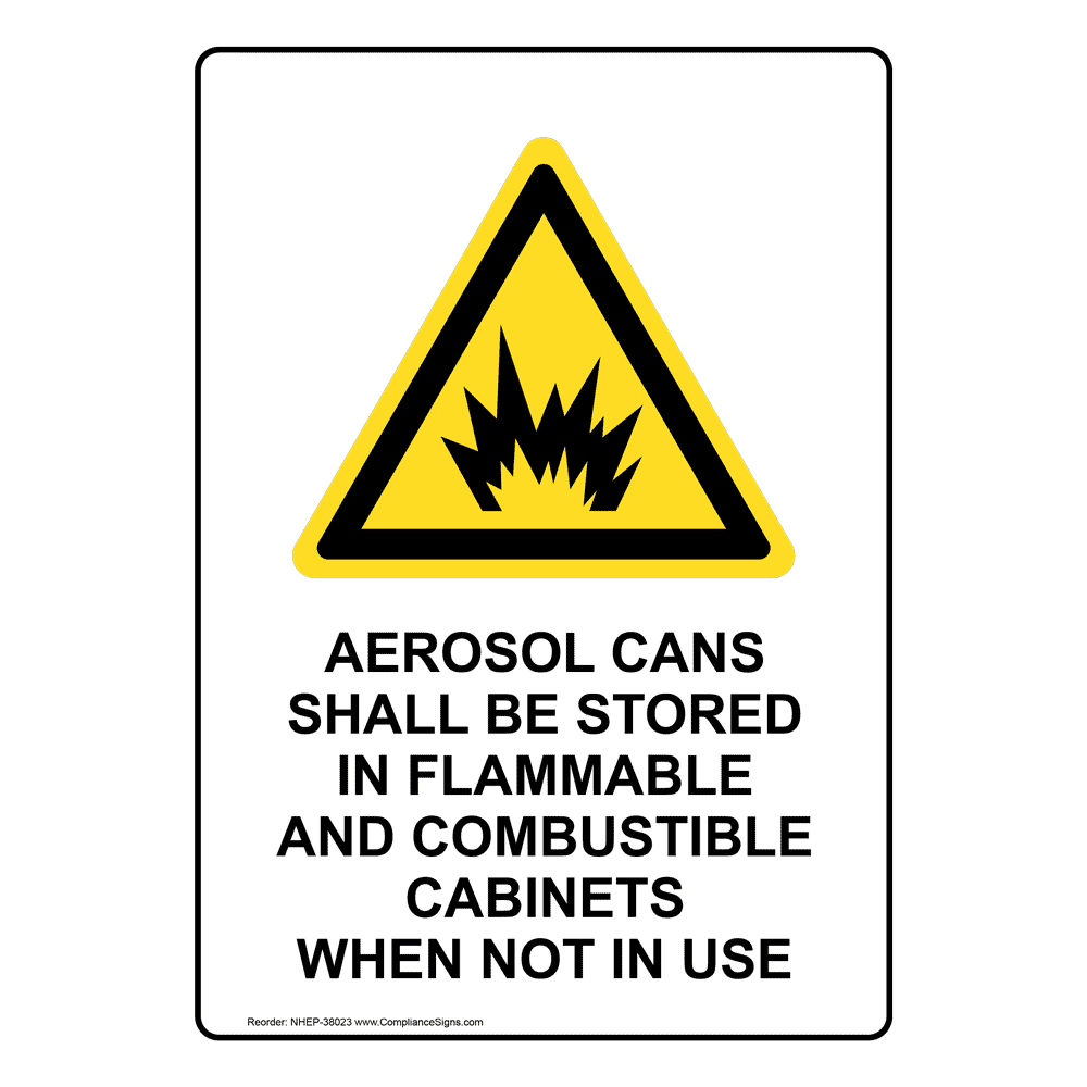 Do Aerosol Cans Need To Be Stored In A Flammable Osha at Lloyd