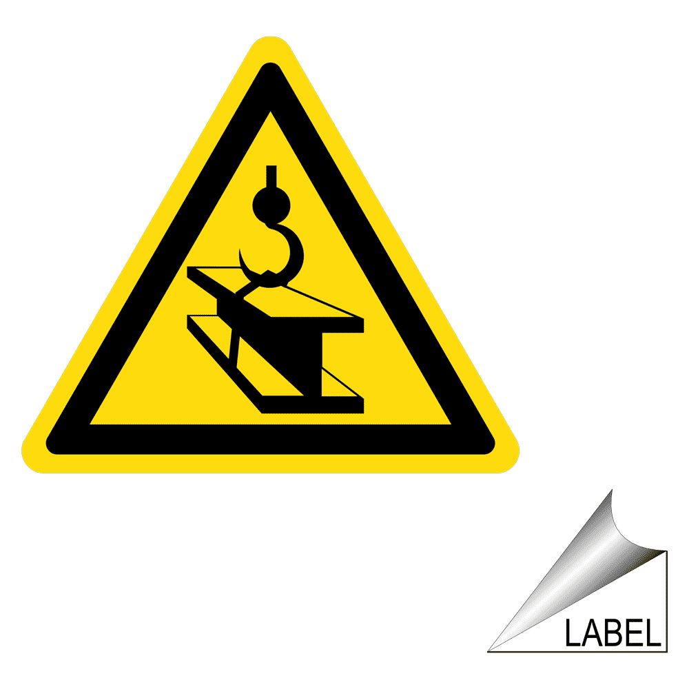 Hoist Symbol Label LABELTRIANGLE47b Worksite