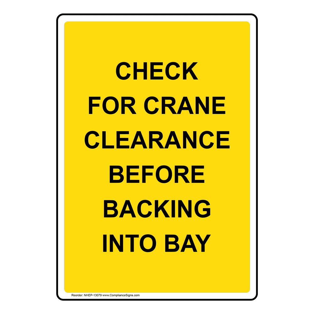 Portrait ____Ton Working Load Limit Sign NHEP-13076 Worksite Crane