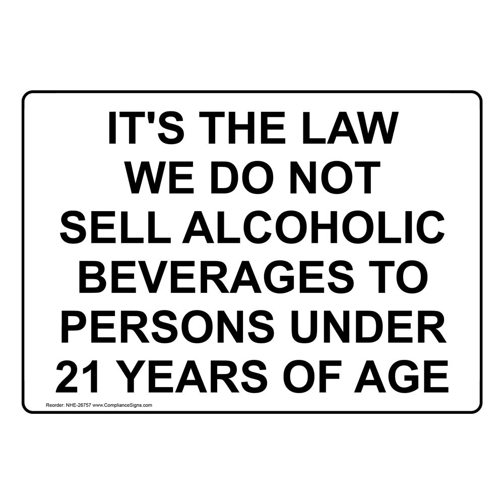 Portrait No Alcohol Consumption Sign With Symbol NHEP25546