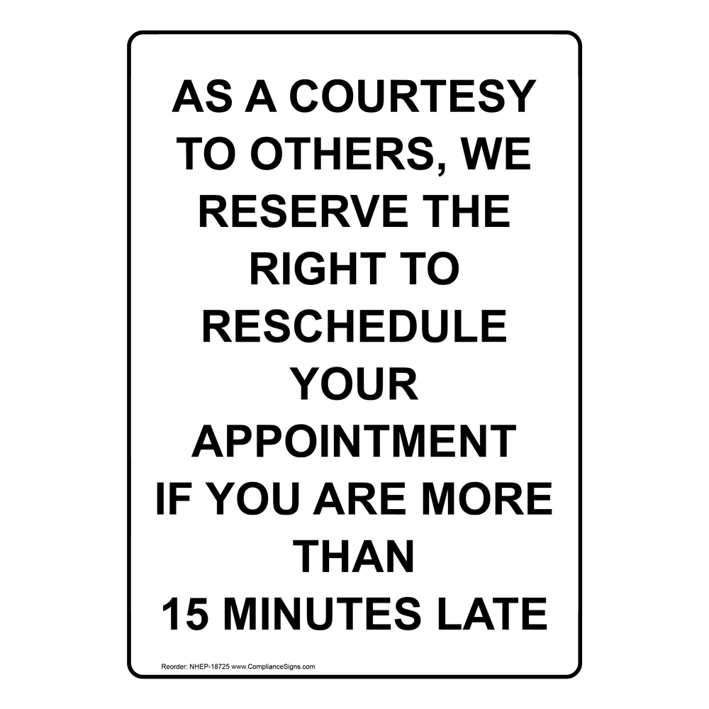 Portrait By Appointment Only Sign NHEP-18724