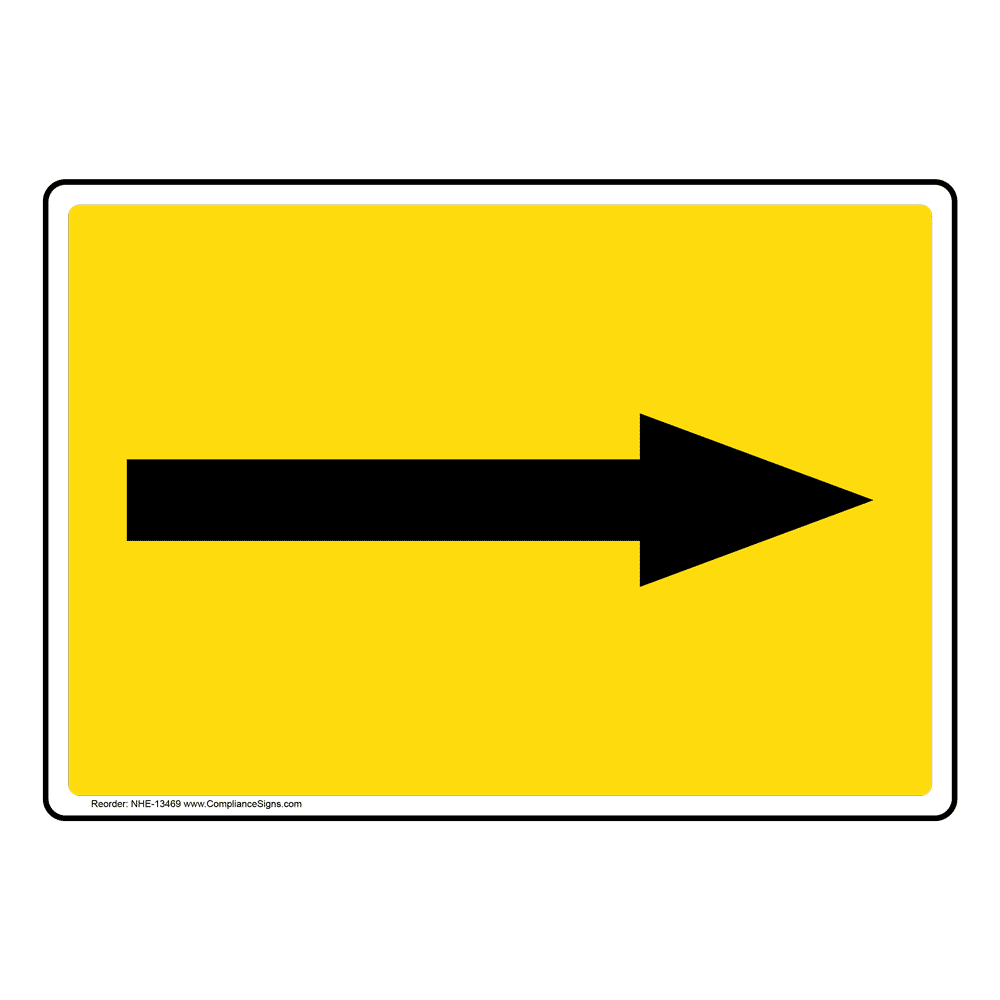 Directional Arrow Road Sign