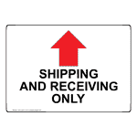 Receiving Labels Sign Transportation - Shipping & Receiving Signs and Labels
