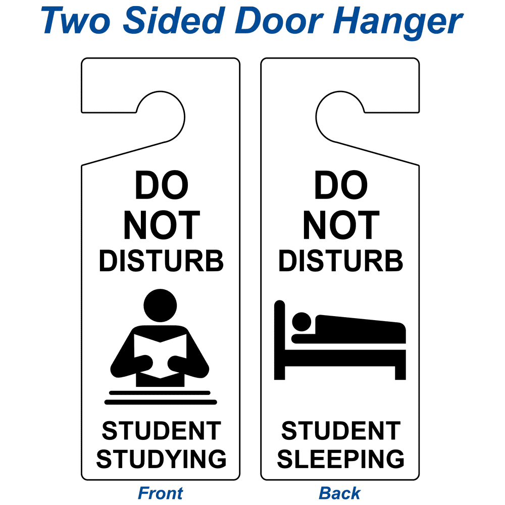 Do Not Disturb Student Studying Sleeping Sign Nhe 18071 Do Not Disturb