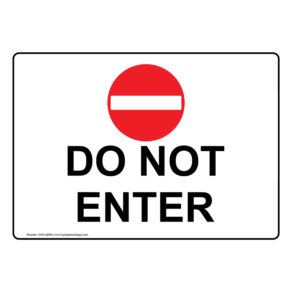 Do Not Enter Signage Embroidery Design Embroidery Des Vrogue co