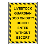 Portrait Livestock Guardian Dog On Duty Do Not Sign NHEP-29404