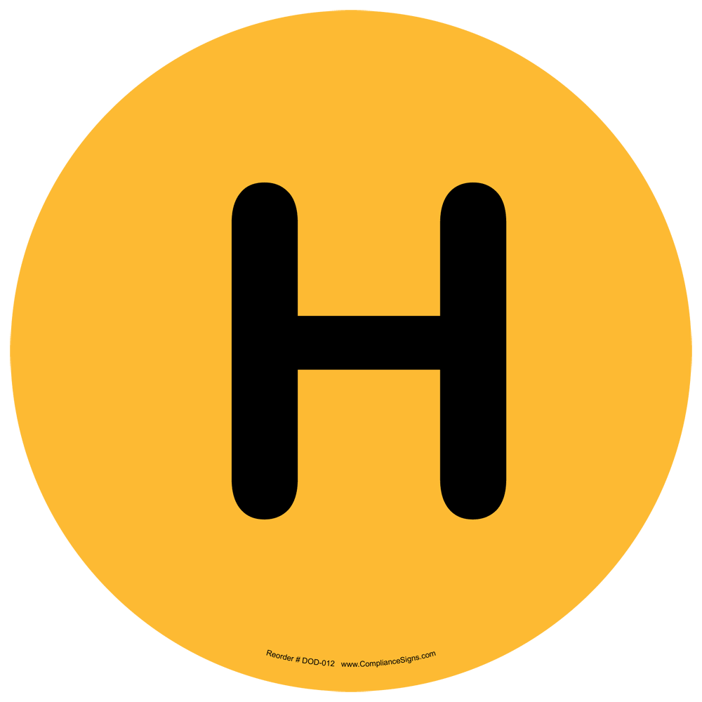 DOD 6055 H Type Nerve Mustard Agents Sign DOD012 Explosives